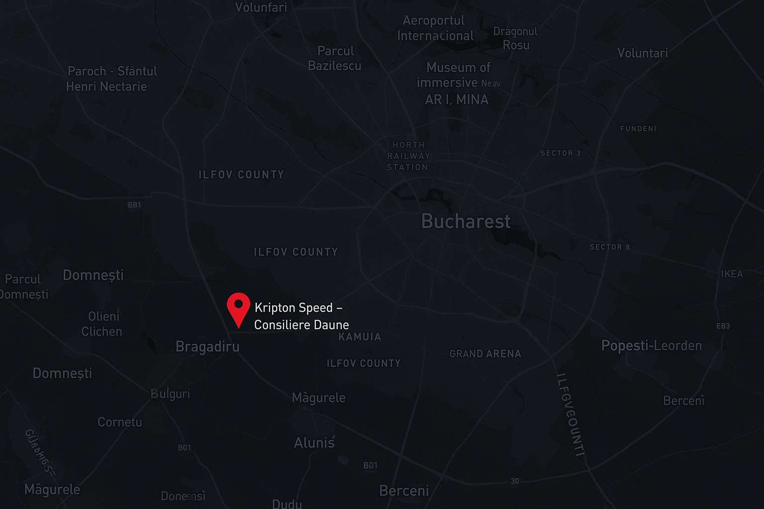 Hartă – Locație Generali Daune, Bragadiru